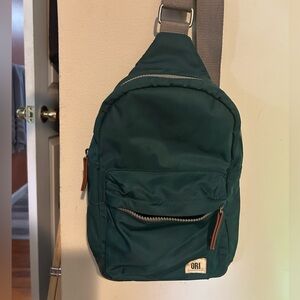 ORI London, crossbody sling bag, teal, like new condition